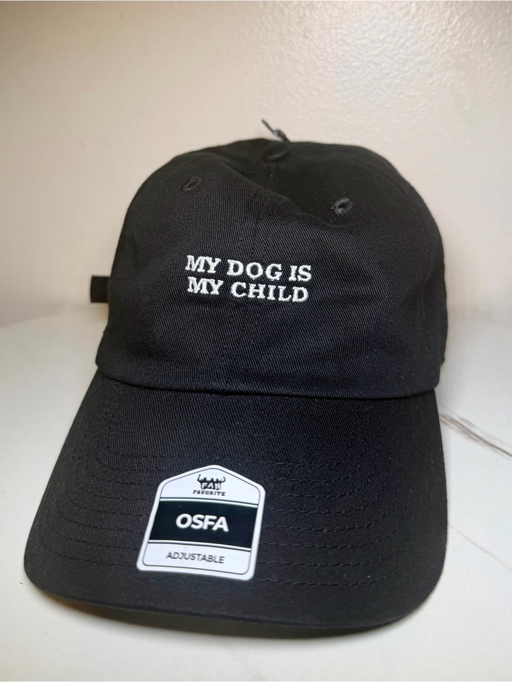 My Dog Is My Child Black Baseball Cap - Fan Favorite